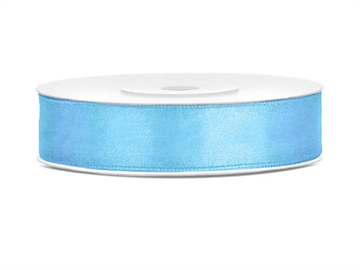 Satin Ribbon, sky-blue, 12mm/25mm